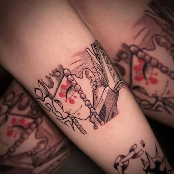 Anime Foot Tattoo