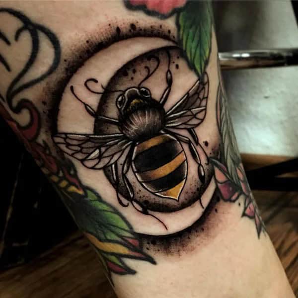 Vintage Bee tattoo