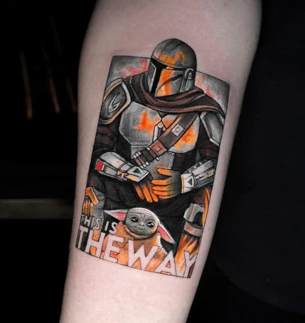 Star Wars Mandalorian Tattoo