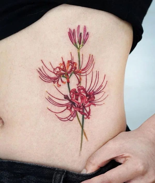 Demon Slayer Spider Lily Tattoo