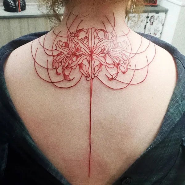 Demon Slayer Spider Lily Tattoo