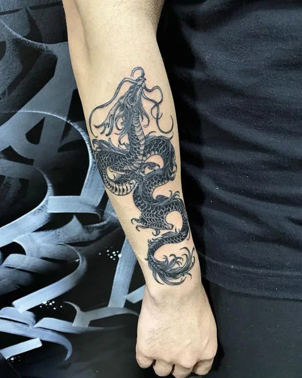 Dragon Forearm Tattoo