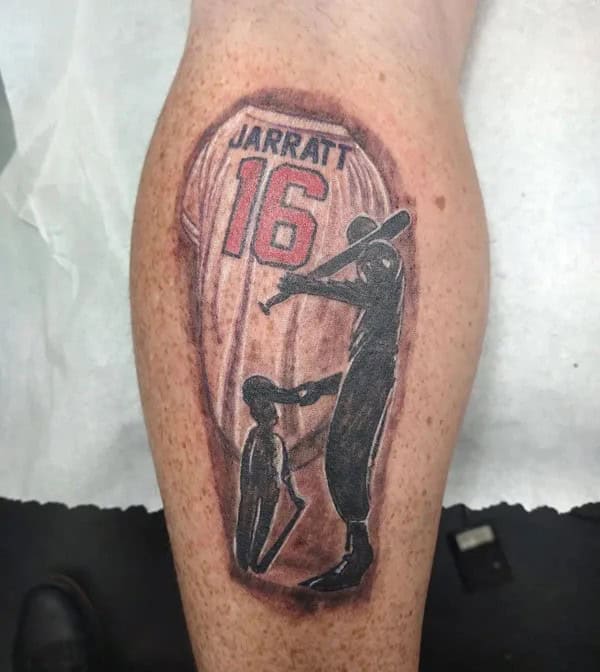 Father Son Baseball Tattoo