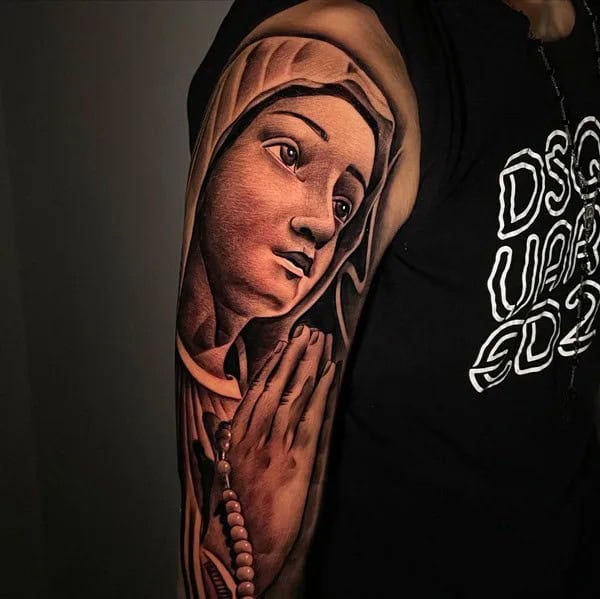 Virgin Mary Tattoo Designs To Be Blessed With