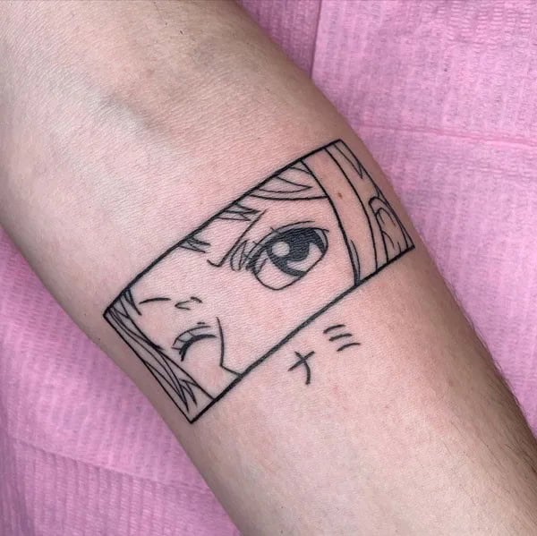 Anime Foot Tattoo