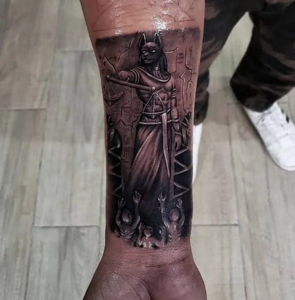 Osiris and Anubis Tattoo