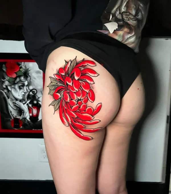 Bite Me Butt Tattoo