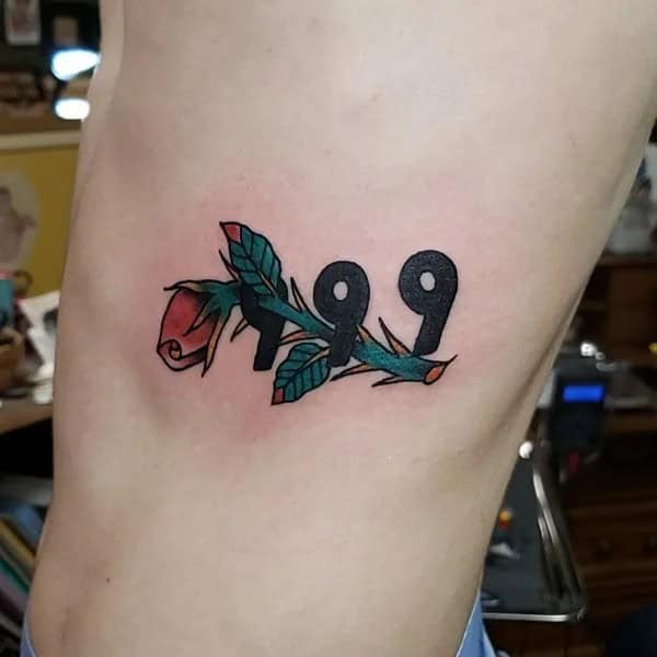 999 Rose Tattoo