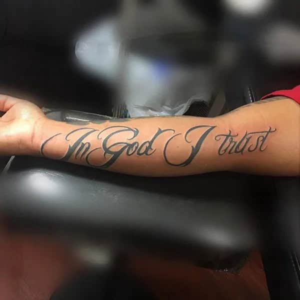 More “In God, We Trust” Tattoos To Dismiss Feelings Of Despair