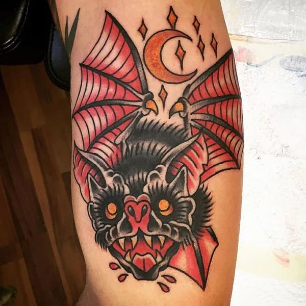 Bat Tattoo On Hand