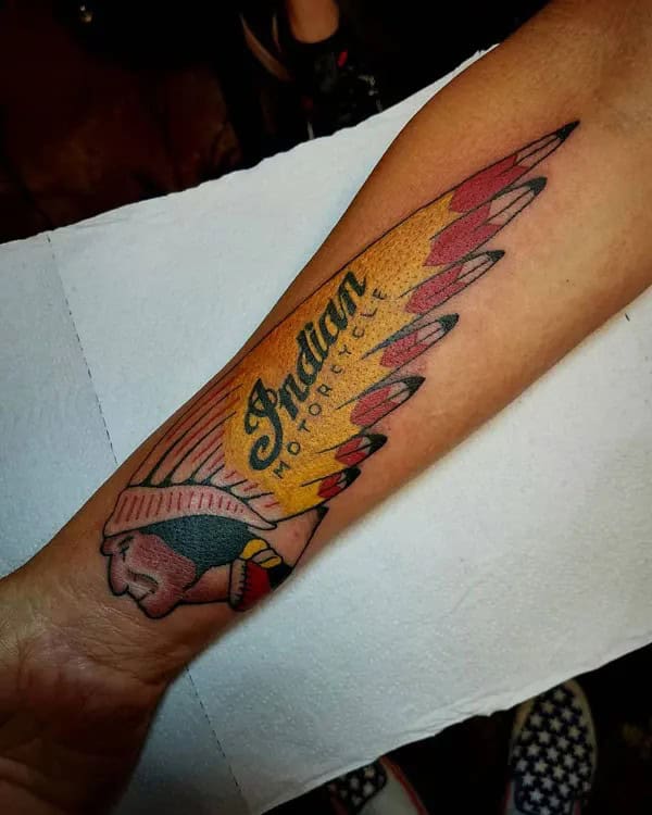 Indian Motorcycle Tattoo