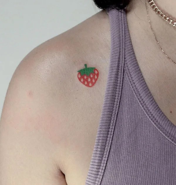 More Designs of Strawberry Tattoos To Check Out This Instant