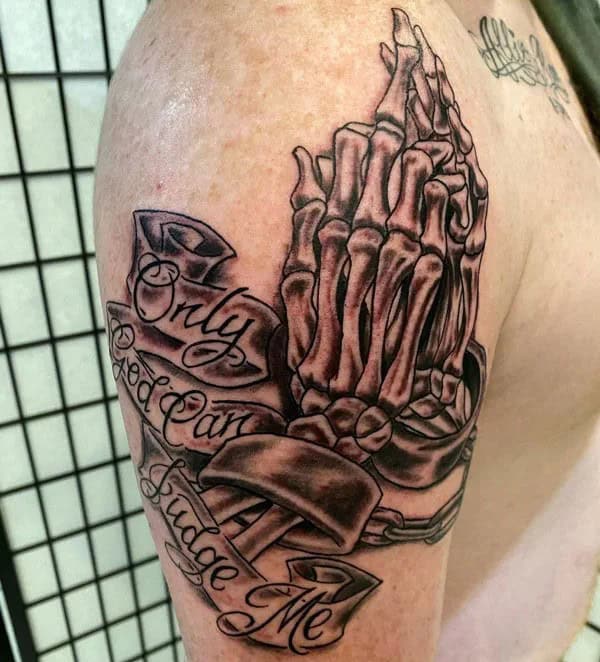 More Unique “Only God Can Judge Me” Tattoos To Take Inspiration From