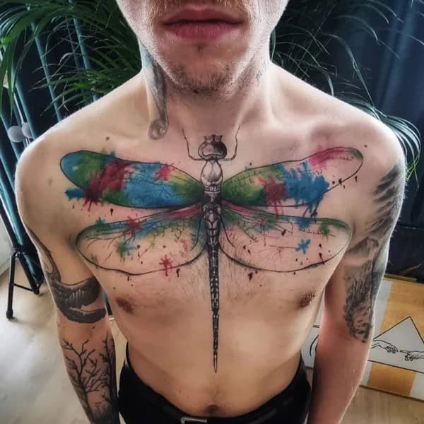 More Sublime Entries Of Dragonfly Tattoos