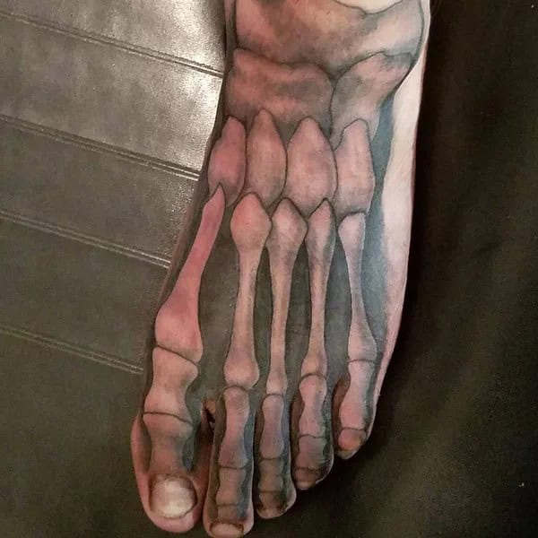 Skeleton Foot Tattoo