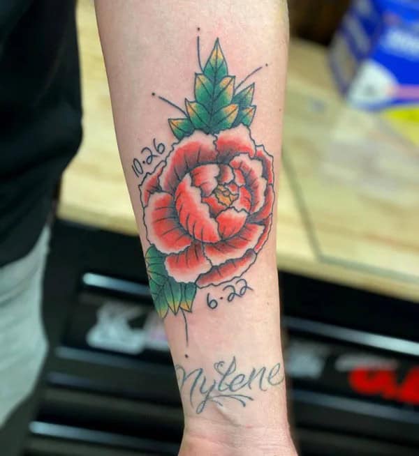 Traditional Carnation Tattoo