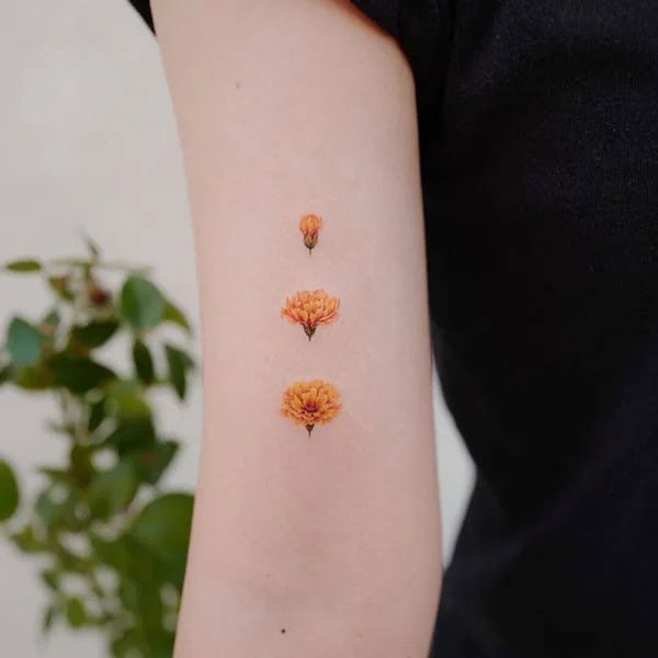 Small Marigold Tattoo