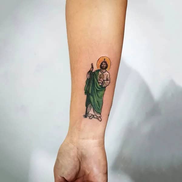 San Judas Flag Tattoo