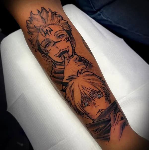 “Jujutsu Kaisen” Neck Tattoo