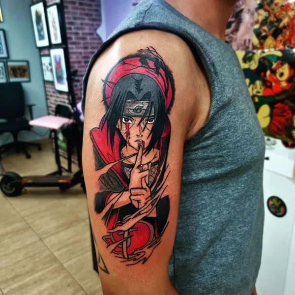 Itachi Hand Tattoo