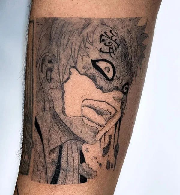 More Gaara Tattoos To Check Out For Gaining Inspiration