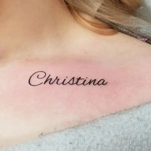 Forearm Name Tattoo