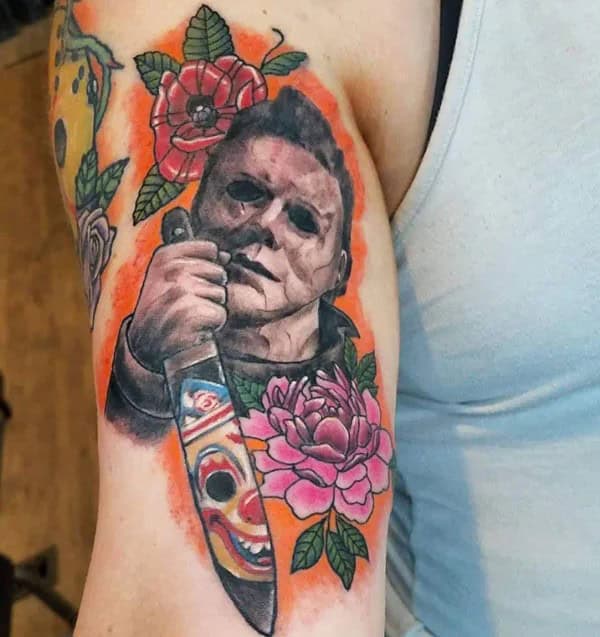 Michael Myers House Tattoo