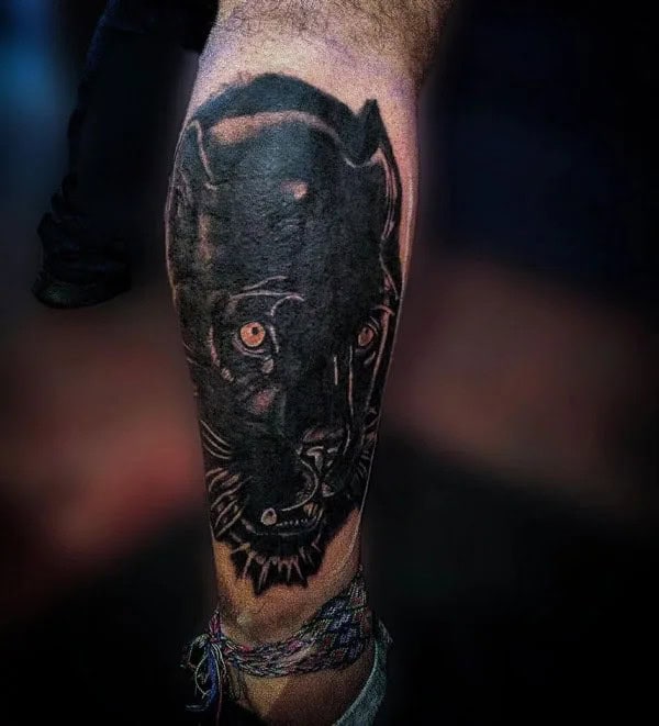 Black Panther Arm Tattoo