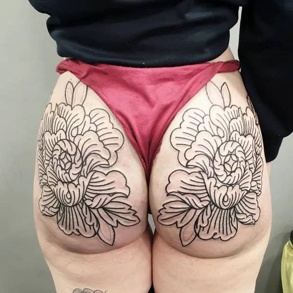 Bite Me Butt Tattoo