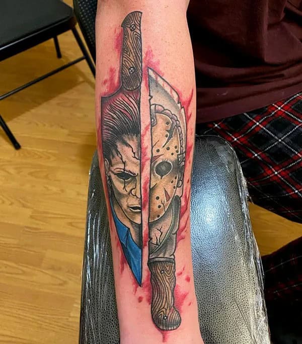 Old School Horror Tattoo