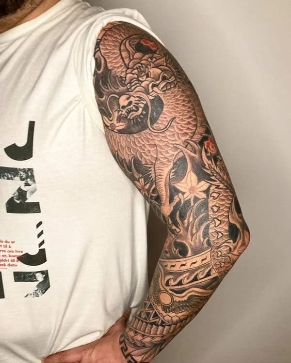 Dragon Sleeve Tattoo