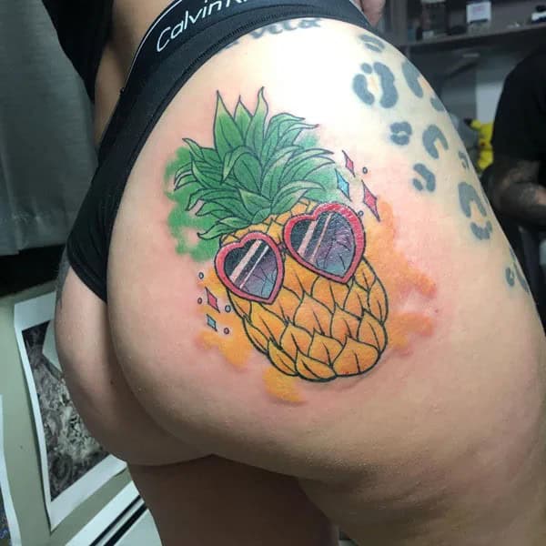 Bite Me Butt Tattoo