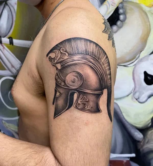 Spartan Helmet Tattoo