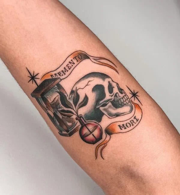 Memento Mori Traditional Tattoo