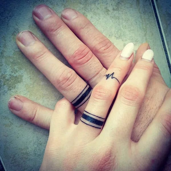 Matching Wedding Ring Tattoo