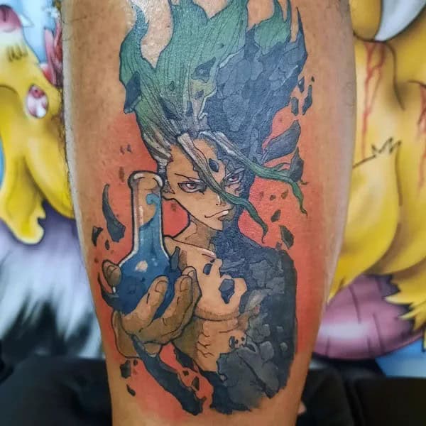 Anime Foot Tattoo