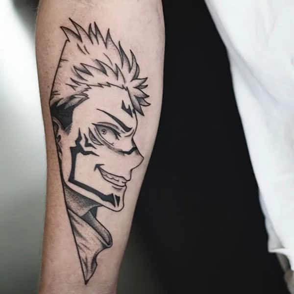 “Jujutsu Kaisen” Neck Tattoo