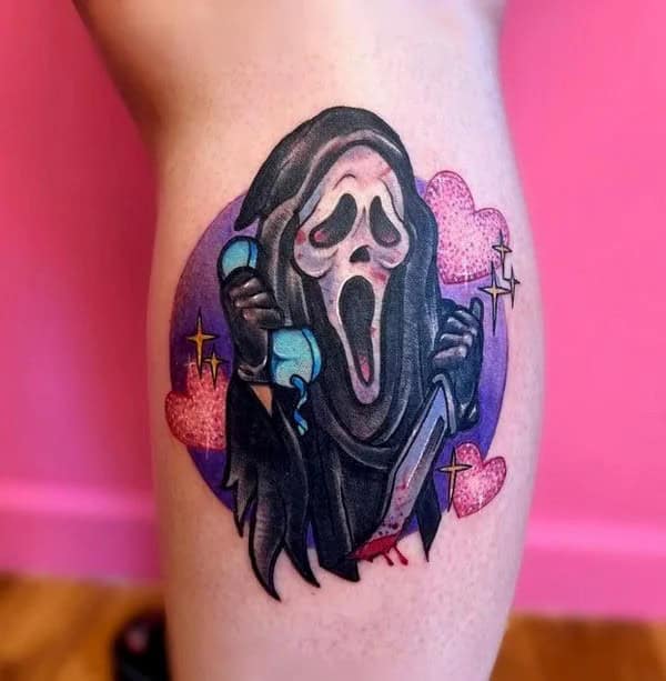 Scream Wrist Tattoo