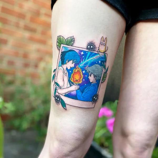 Sleeve Howl’s Moving Castle Tattoo