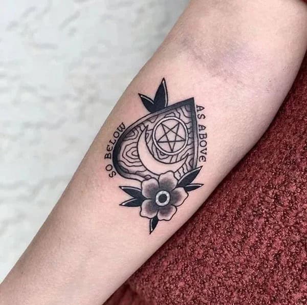 Heart “As above, so below” Tattoo