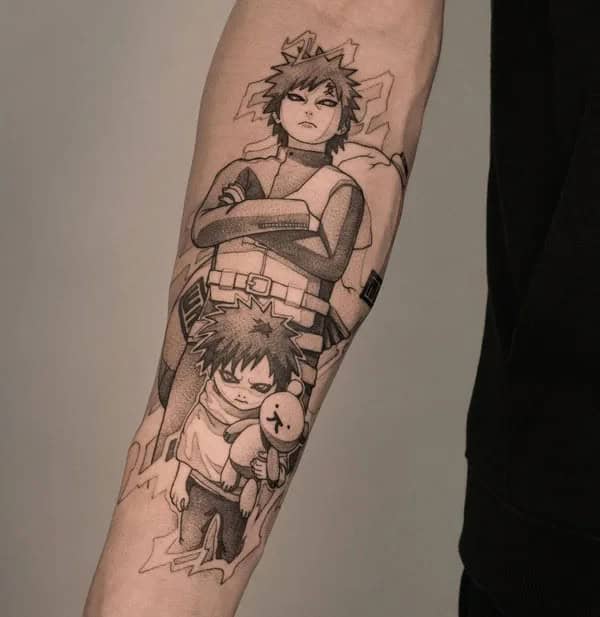 More Gaara Tattoos To Check Out For Gaining Inspiration