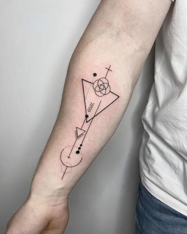 Geometric Forearm Tattoo