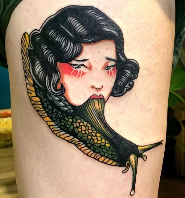 Geometric Junji Ito Tattoo