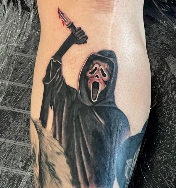 Scream Wrist Tattoo