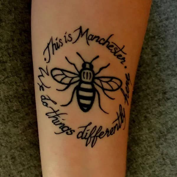 Manchester Bee Tattoo