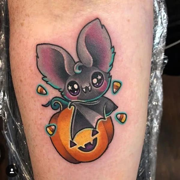 Bat Tattoo On Hand