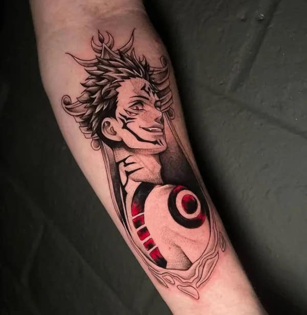 “Jujutsu Kaisen” Neck Tattoo