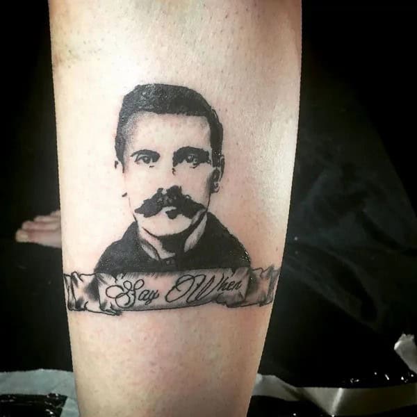 Doc Holliday Chest Tattoo