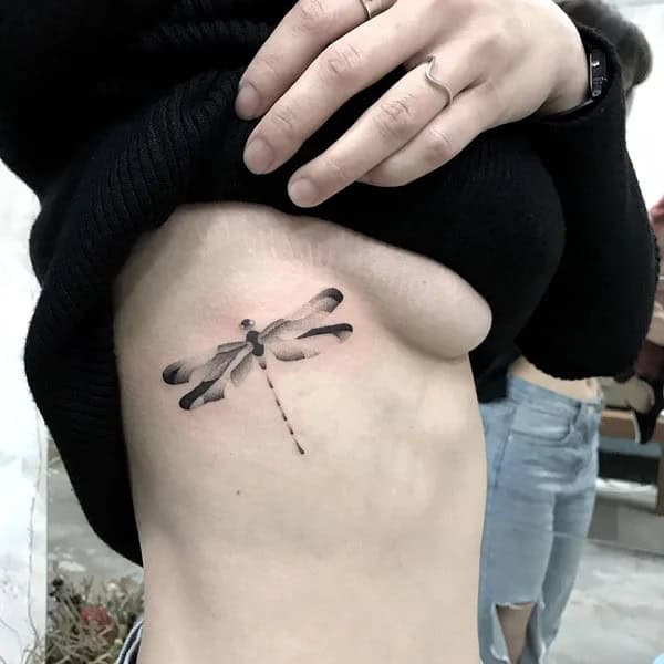 Whale Side Boob Tattoo