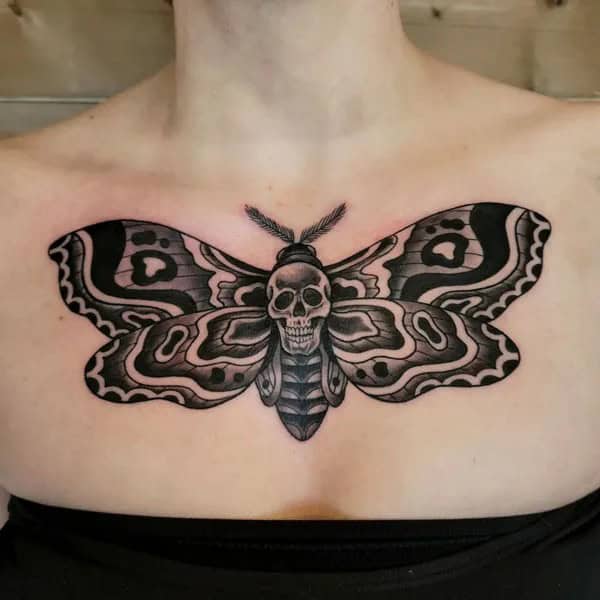 More Death Moth Tattoos That Can’t Be Ignored!